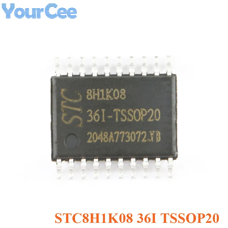 

STC STC8H1K08-36I-TSSOP20 Single-Chip Microcomputer 1T 8051 Enhanced Microcontroller MCU Micro Computer Controller ISP
