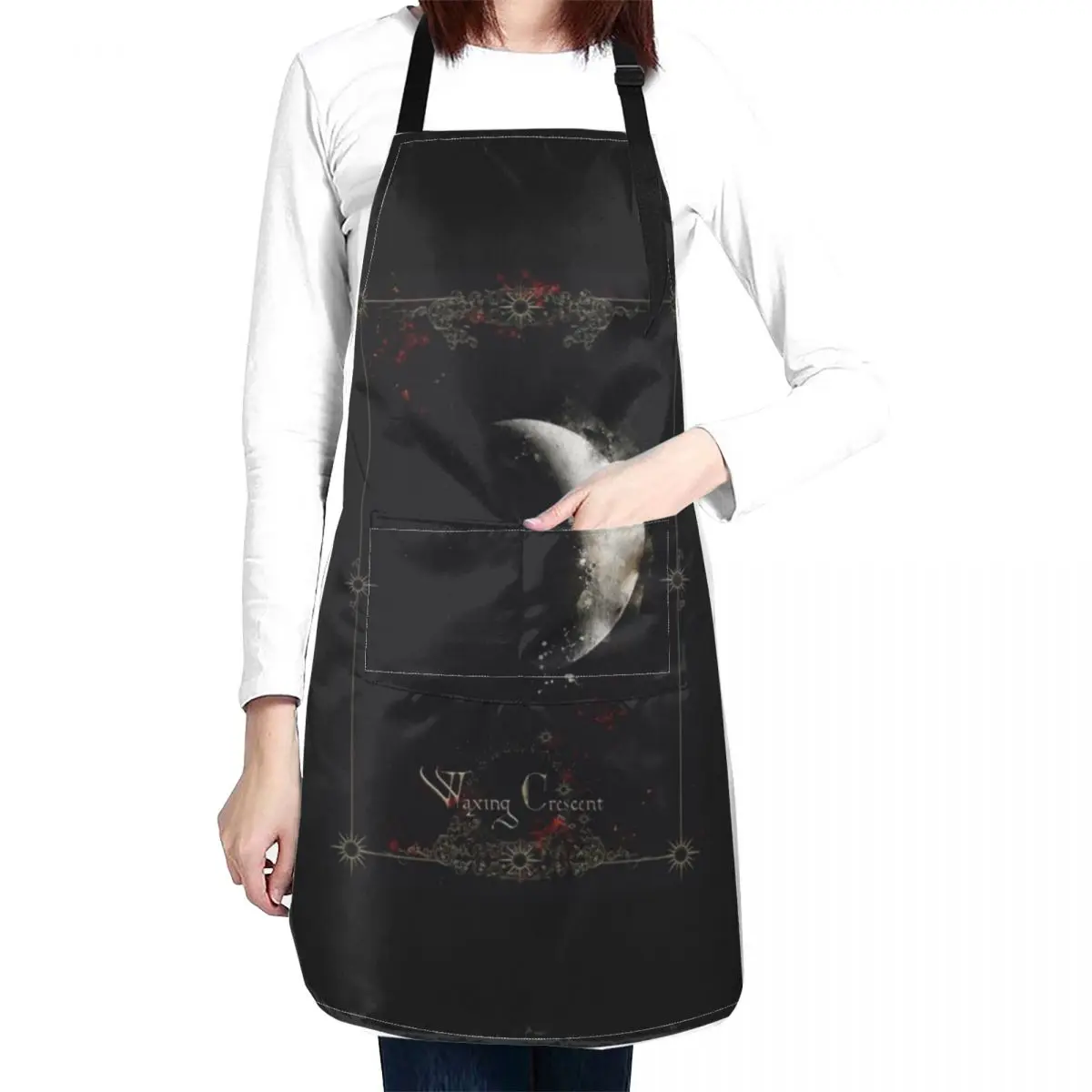 Waxing Crescent Moon Apron Home Supplies cleanings Kitchen For Women Apron