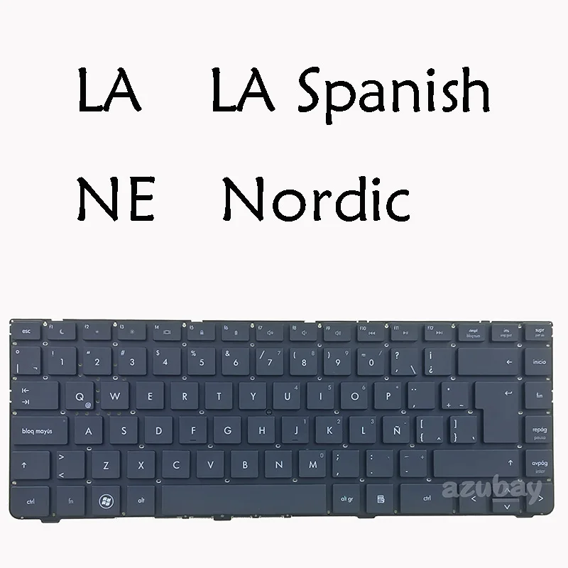 

Laptop Keyboard for HP Probook 4330S 4331S 4430S 4431S 4435S 4436S, 638178-161 646365-161, Black Latin Spanish Nordic