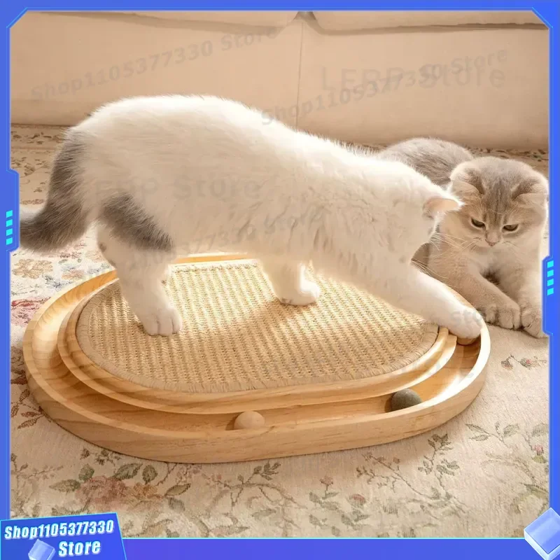 Large Modern Cat Scratching Board Breathable Sisal Post Kitten Claw Grinding Toy Durable Furniture Protector Interactive Play