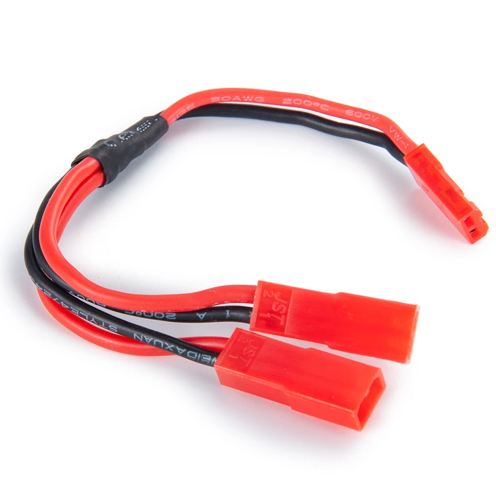 YEAHRUN Y Cable ESC Power Supply External Wiring JST Male Female Plug 1 TO 2, 1 TO 3 for 1/10 RC Crawler Car TRX6 TRX4 Bronco