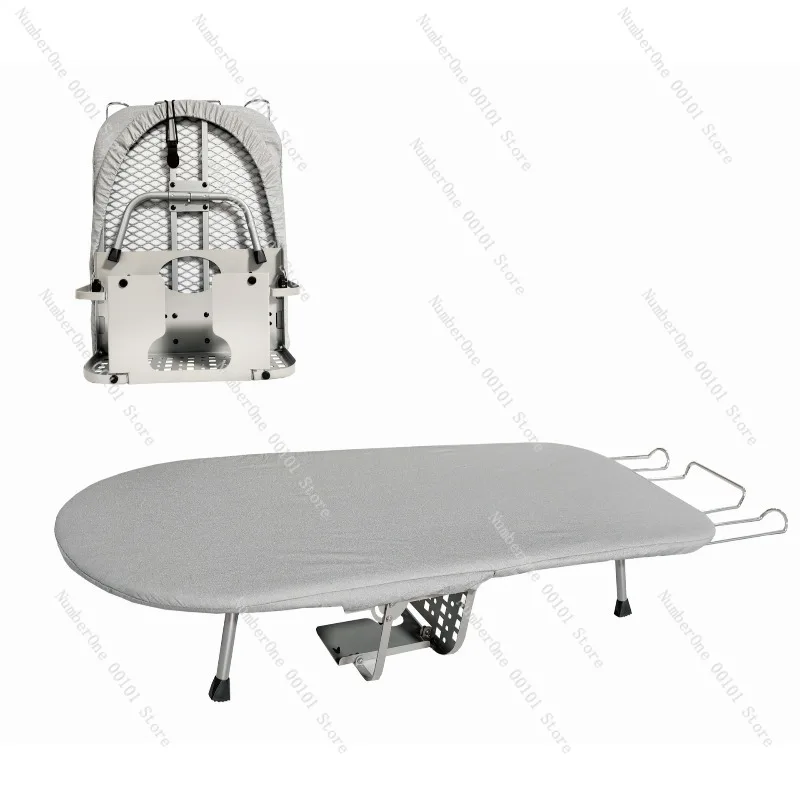 Large Size Portable Folding Ironing Board for Home Hotel Laundry Room Clothes Pressing Table with Storage Basket Space Saving
