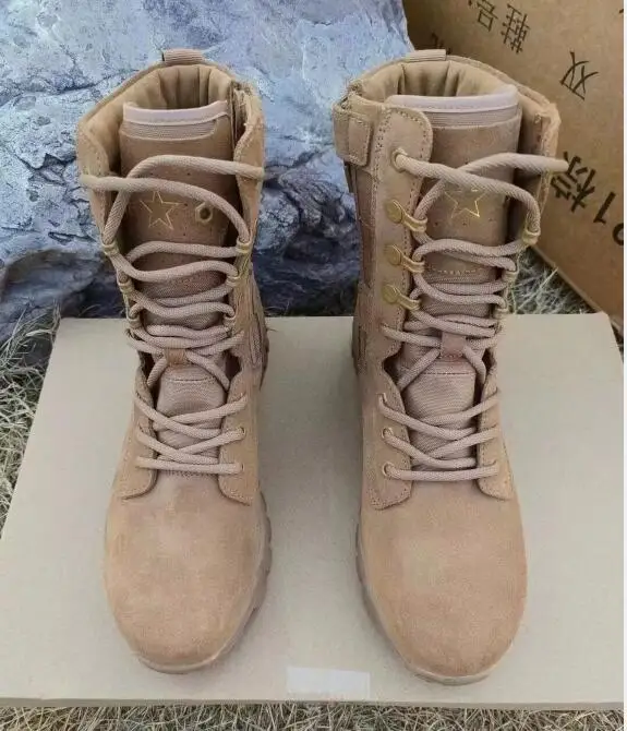 Chinese Shoes Spring Boots Men Outdoor Brown