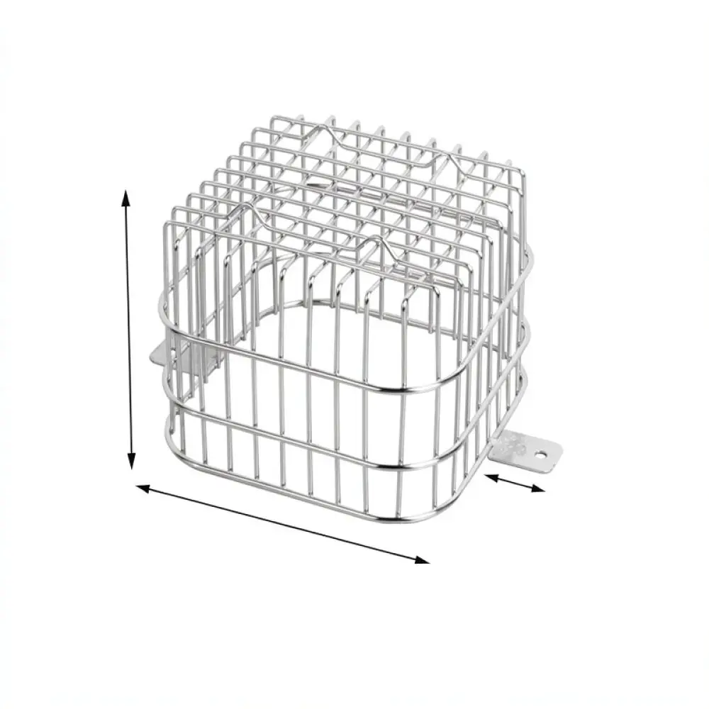 Stainless Steel Square Drain Net Roof Balcony Downspout Filter Anti Clog Guard Outdoor Sewer Pipe Debris Strainer