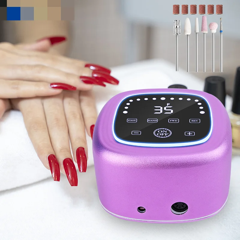 Tragbare elektrische 35000 U/min Maschine Maniküre Pediküre Nägel Salon verwenden Nagelbohrer Set