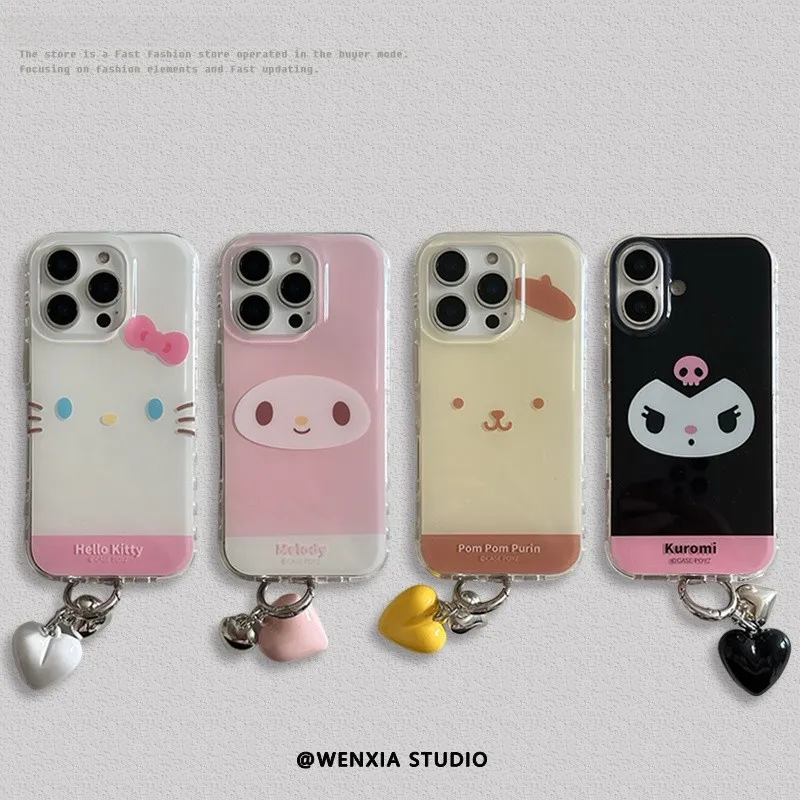 Bonito dos desenhos animados hellos kittys yk2 caso de telefone para iphone 17 16e 16 15 14 13 12 11 pro max xxs xr xsmax 8 7 ar mais textura pena