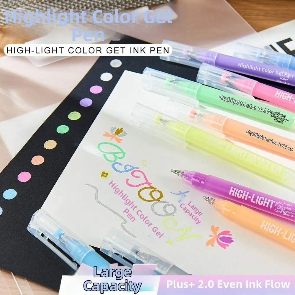 

12 цветов/набор, цветные чернила, гелевая ручка, 0,1 мм, ST-наконечник, макарон/морди/ретро, нейтральная ручка, инструменты для письма, подарок для студентов