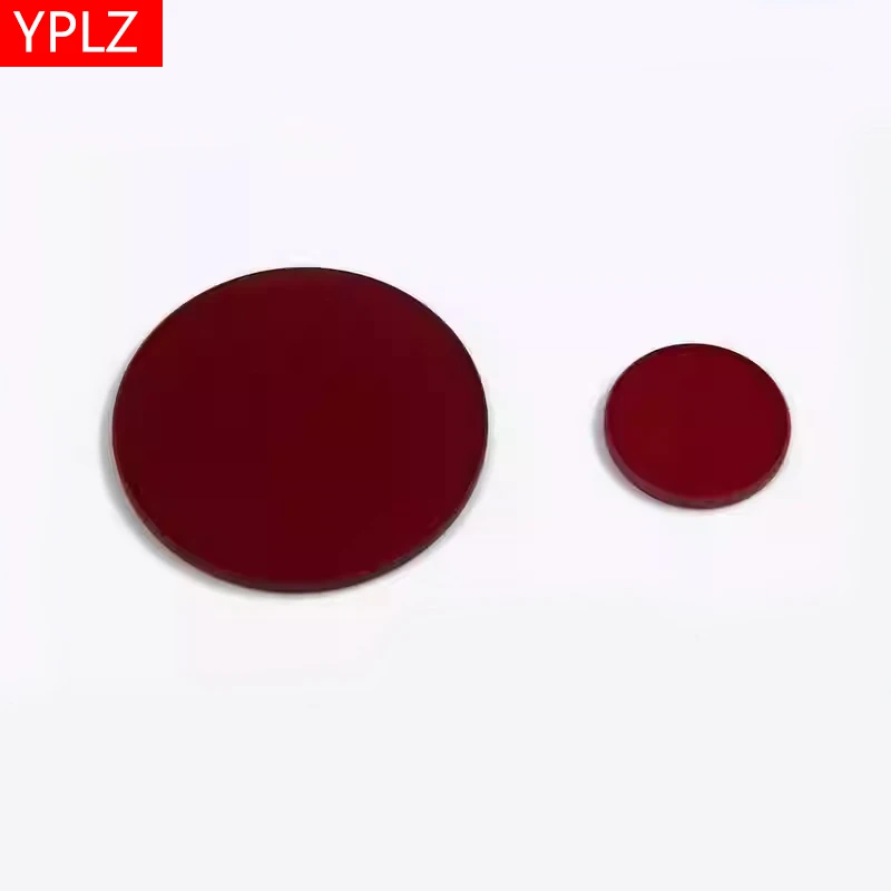 Optical Red Glass 630nm Transmitting Long Wave Pass High Transmittance Short Wave Cut off Red Filter Colored Glass Red Filter