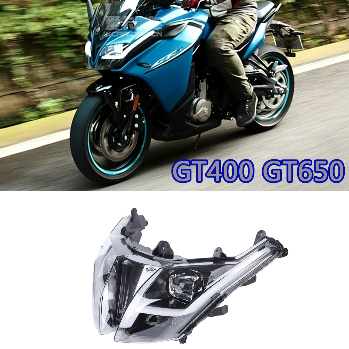 

Для CFMOTO 400GT 650GT CF400GT CF650GT CF MOTO GT400 GT650 Мотоциклетная головная фара Передняя фара в сборе CF400-5