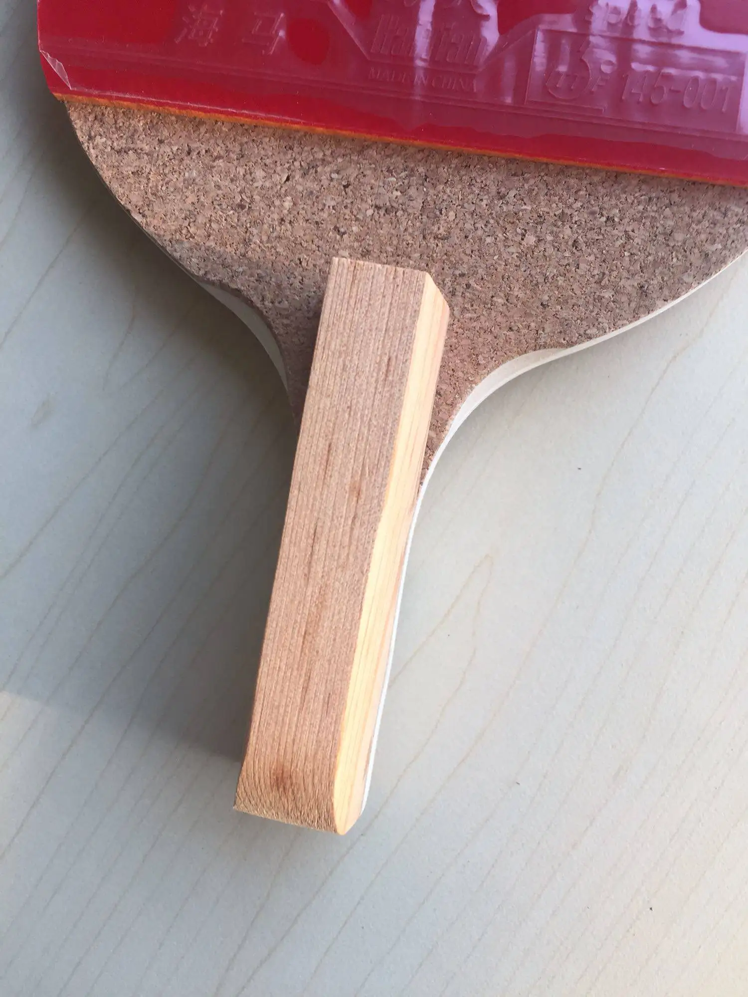 Haitianisches 8mm/9mm Chinesische Fichte/Hinoki Holz Tischtennisschläger Japanisches Penhold Professionelles Ping-Pong-Paddel mit HAIFU-Gummi – Detail 8