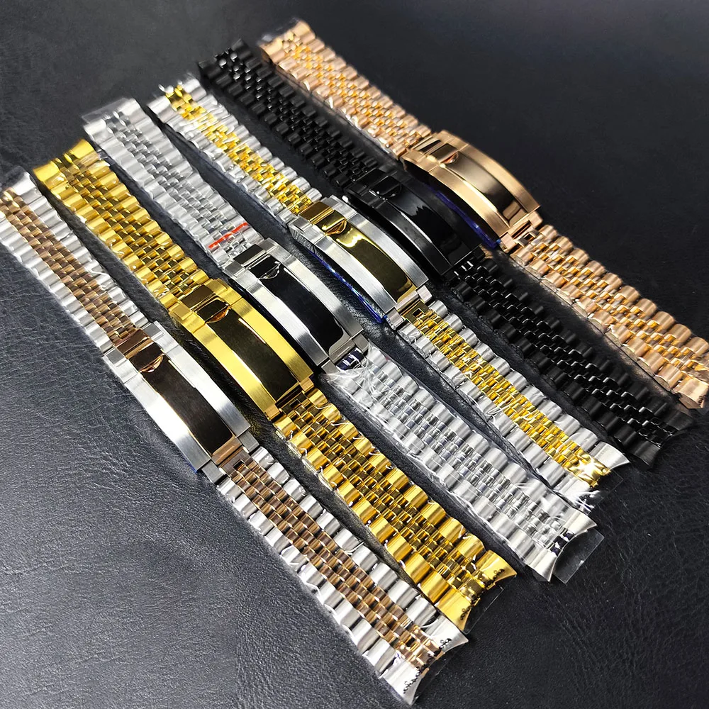 

20 мм ремешок для часов браслет из твердой нержавеющей стали для gmt мужские часы NH 35 корпус высококачественный ремешок для часов