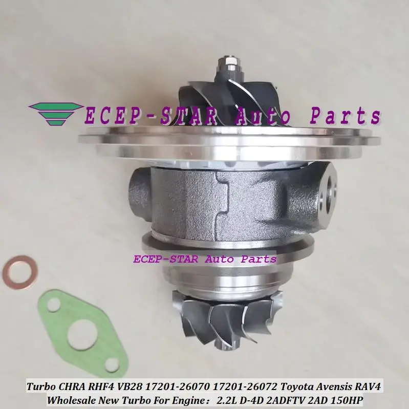 Turbo Cartridge CHRA Core RHF4V VB28 17201-26070 For TOYOTA RAV4 AVENSIS D4D 2009- 2AD-FHV 2.2L 150HP 17201-26071 17201-26072