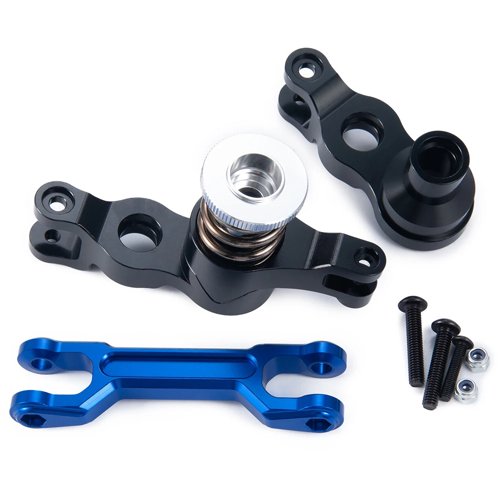 MIBIDAO Metal Steering Assembly Steering Bellcrank Support for 1/5 X-Maxx Xmaxx RC Monster Truck Upgrade Parts Accessories