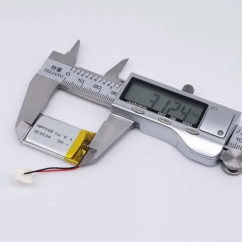 يبو بوليمر ليثيوم قابلة للشحن خلايا بطارية ليثيوم أيون للبلوتوث ، ونظام تحديد المواقع ، MP3 ، MP4 مسجل ، 3.7 فولت ، 200 مللي أمبير ، 402030 ، 042030 ، 5 قطعة لكل مجموعة