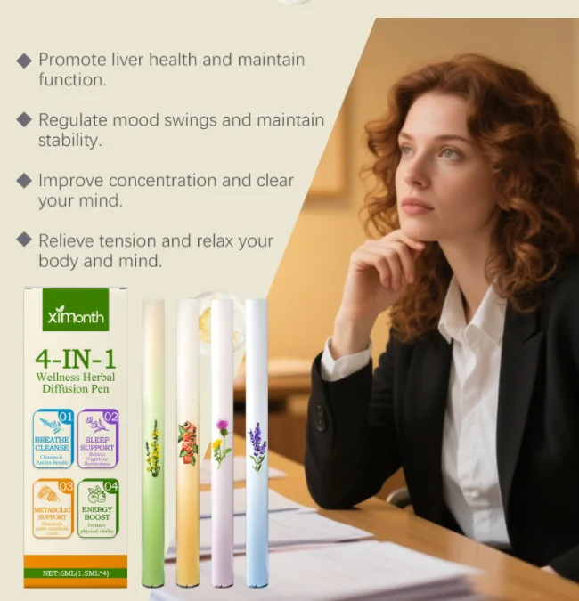 Smokeless Quit Smoking Vapor Stick Portable Herbal Aromatherapy Inhaler, Nicotine-Free Oral Fixation Relief, Stress Reduction