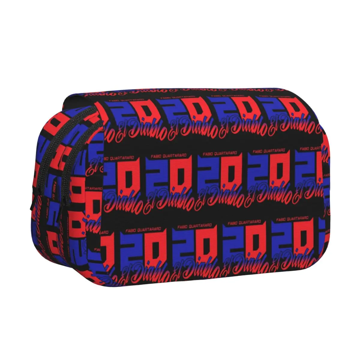 Fabio Quartararo El Diablo Number 20 Pencil Case Pen Holder Hard Shell Leather Big Capacity Pen Box Pencil Bag for Boy Girl