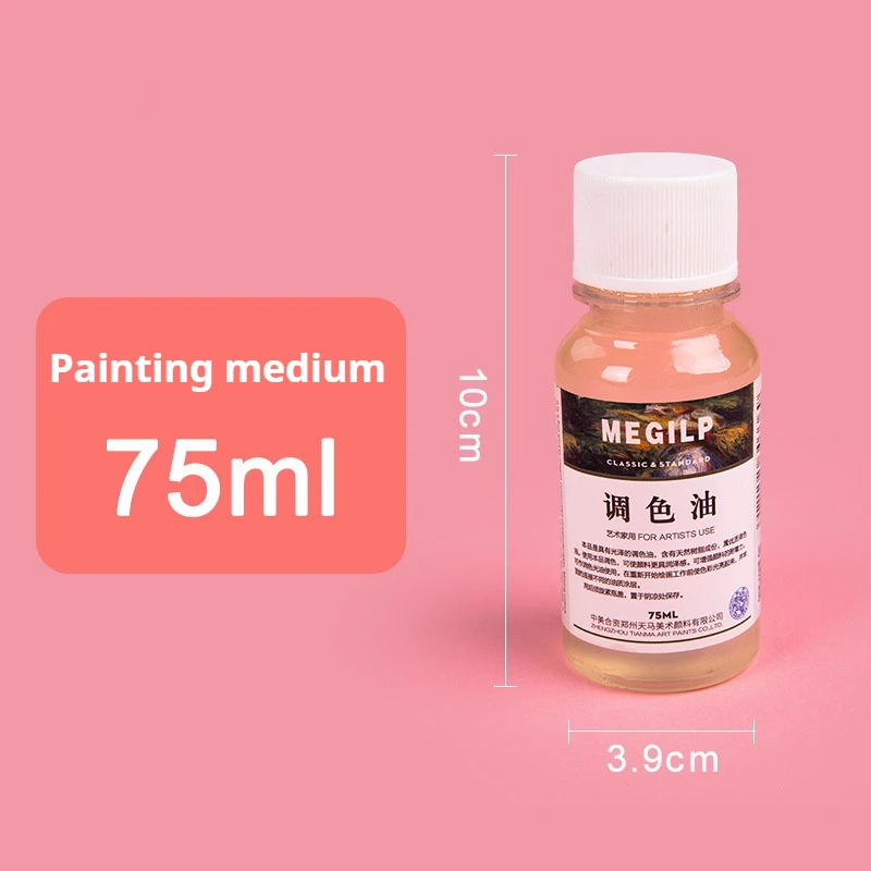 Graines de lin moyennes pour peintures à l'huile, 75/280/500ml, Turpentine inodore/huile de Toner/ré