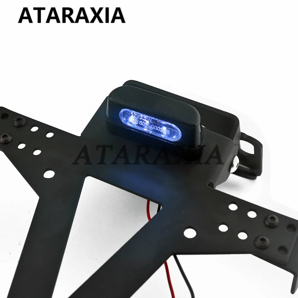 Motorcycle Adjustable Angle License Number Plate Frame Holder Bracket For Yamaha Yzf R1 R3 R6 R15 R25 Fz6 Mt-07 Mt 07