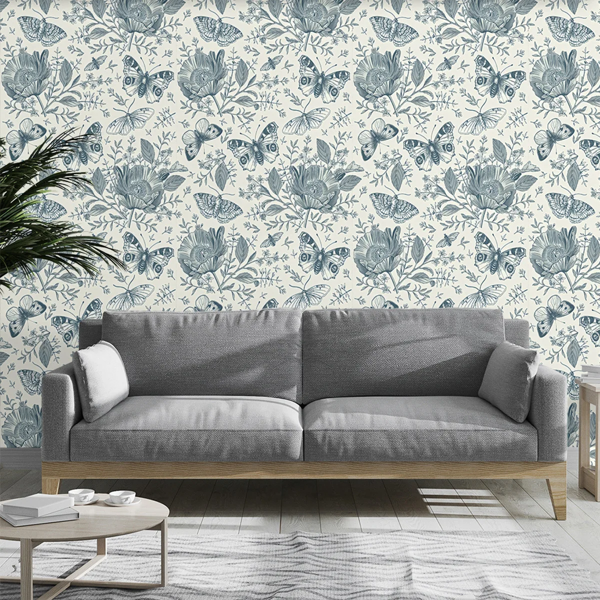 

Винтажные обои с цветочным рисунком, съемные обои с бабочкой из ПВХ для спальни, гостиной, ванной комнаты, шкафа, декор