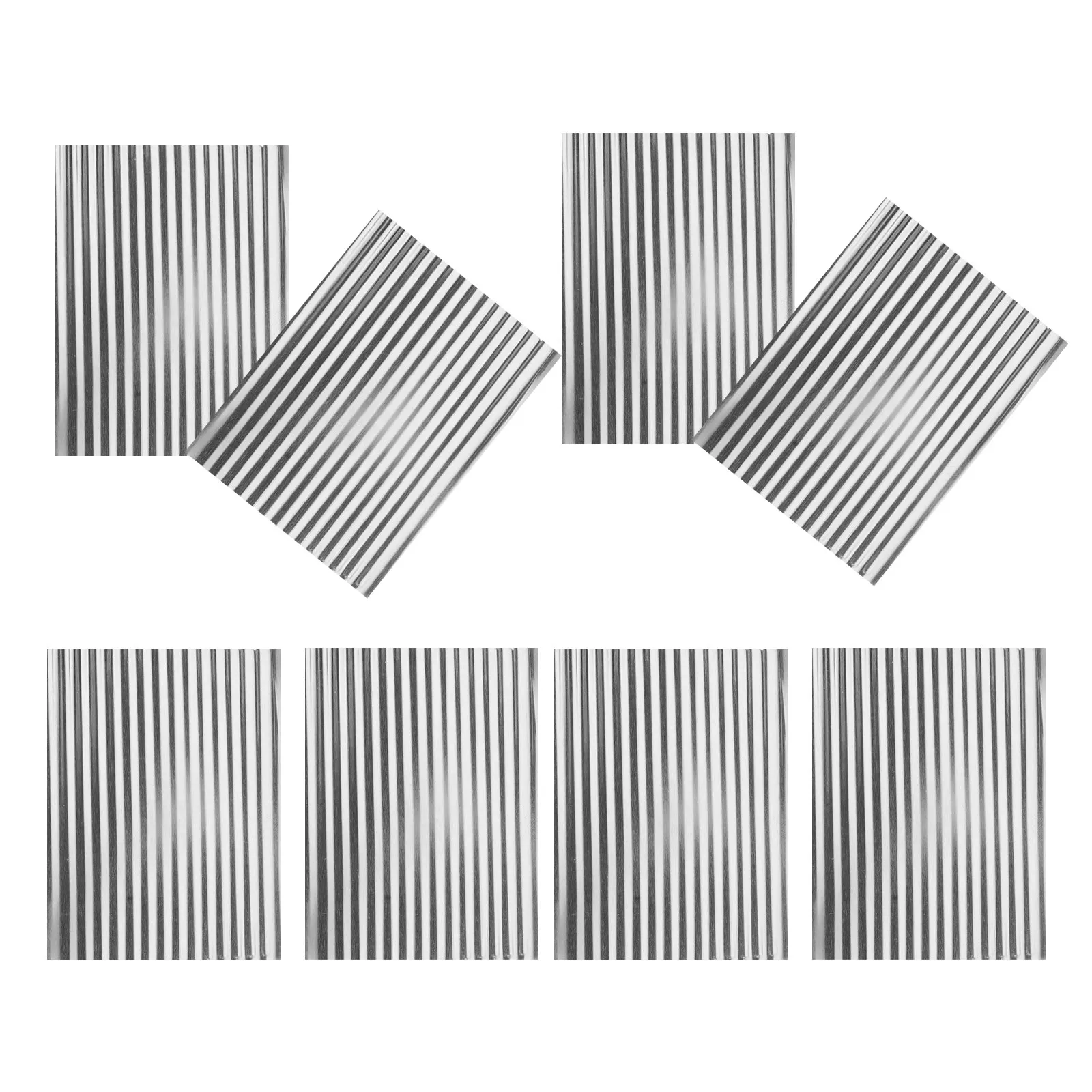 

8Pcs Lightweight Aluminum Corrugated Roof Panels Versatile DIY Roofing Material for Miniature Architecture Models Diorama