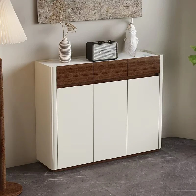 Modern 20 pairs of shoes storage shoe rack, with door and drawer, suitable for porch shoe cabinet