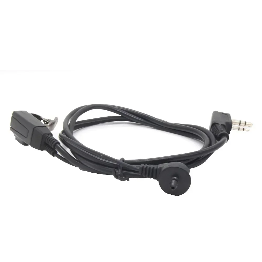 2pin Covert Acoustic Air Tube FBI ชุดหูฟังหูฟังตัวแทนความปลอดภัยหูฟังหูฟังไมโครโฟนหูฟัง Mini Walkie Talkie วิทยุ