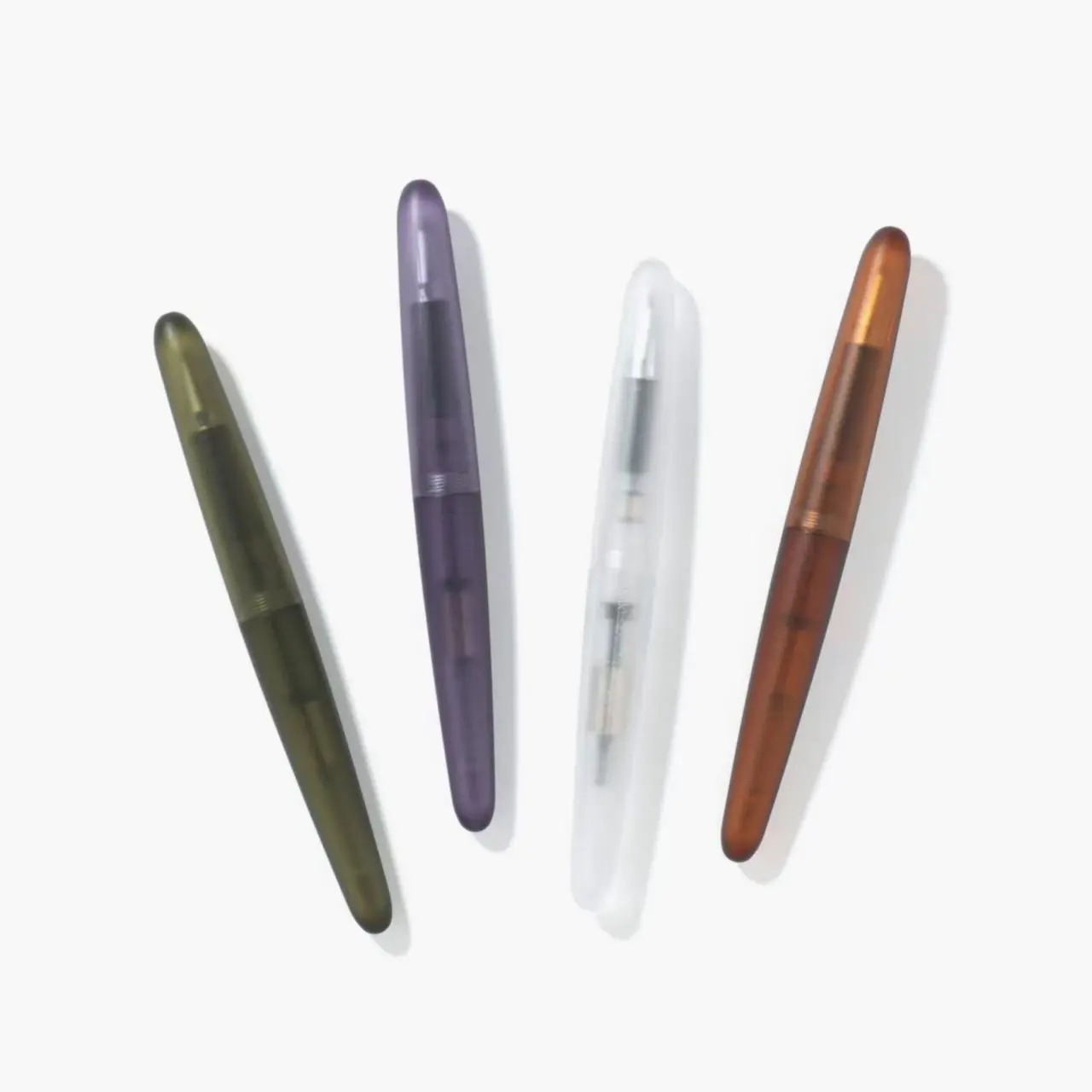 

Kakimori Frost Fountain Pen Translucent Resin Body with Interchangeable Nibs (F/M/Rollerball) for Daily Writing