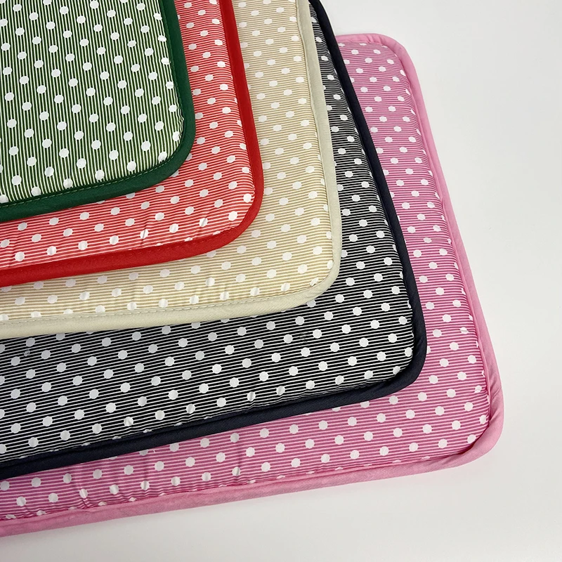 1Pc Candy Colors Cushion Garden Fabric Plain Plain Cushion European Dining Chair Cushion Creative Sofa Fabric Cushion 40*40cm