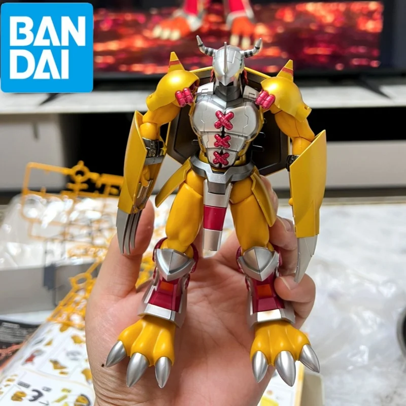 

Подлинная фигурка Bandai Rise Frs Digimon, приключения, война, серый, металлический гарумон, пластиковая сборная экшн-фигурка, Игрушечная модель, подарок