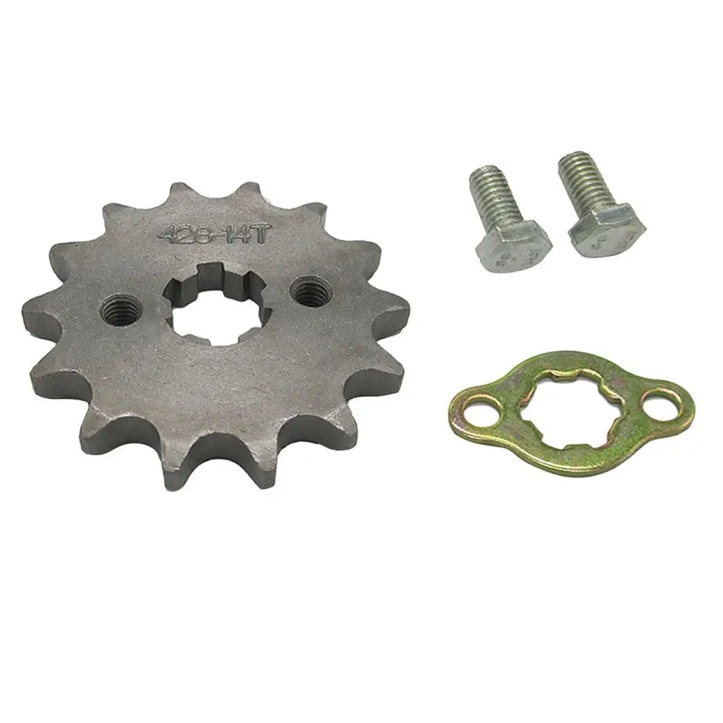14T 428 Front Chain Sprocket Cog for 50/70/90/110/125 Motorcycle ATV - view 3