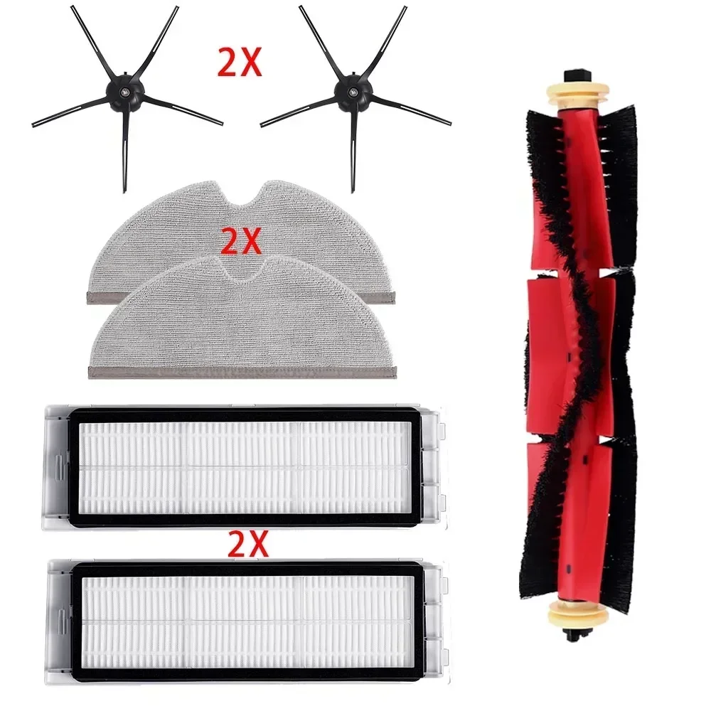 مرشحات Hepa فرشاة ممسحة القماش ل Roborock S5 S50 S51 S52 S55 S6 S6 Pure S6 MaxV E4 E5 لروبوت 1S مكنسة كهربائية الملحقات