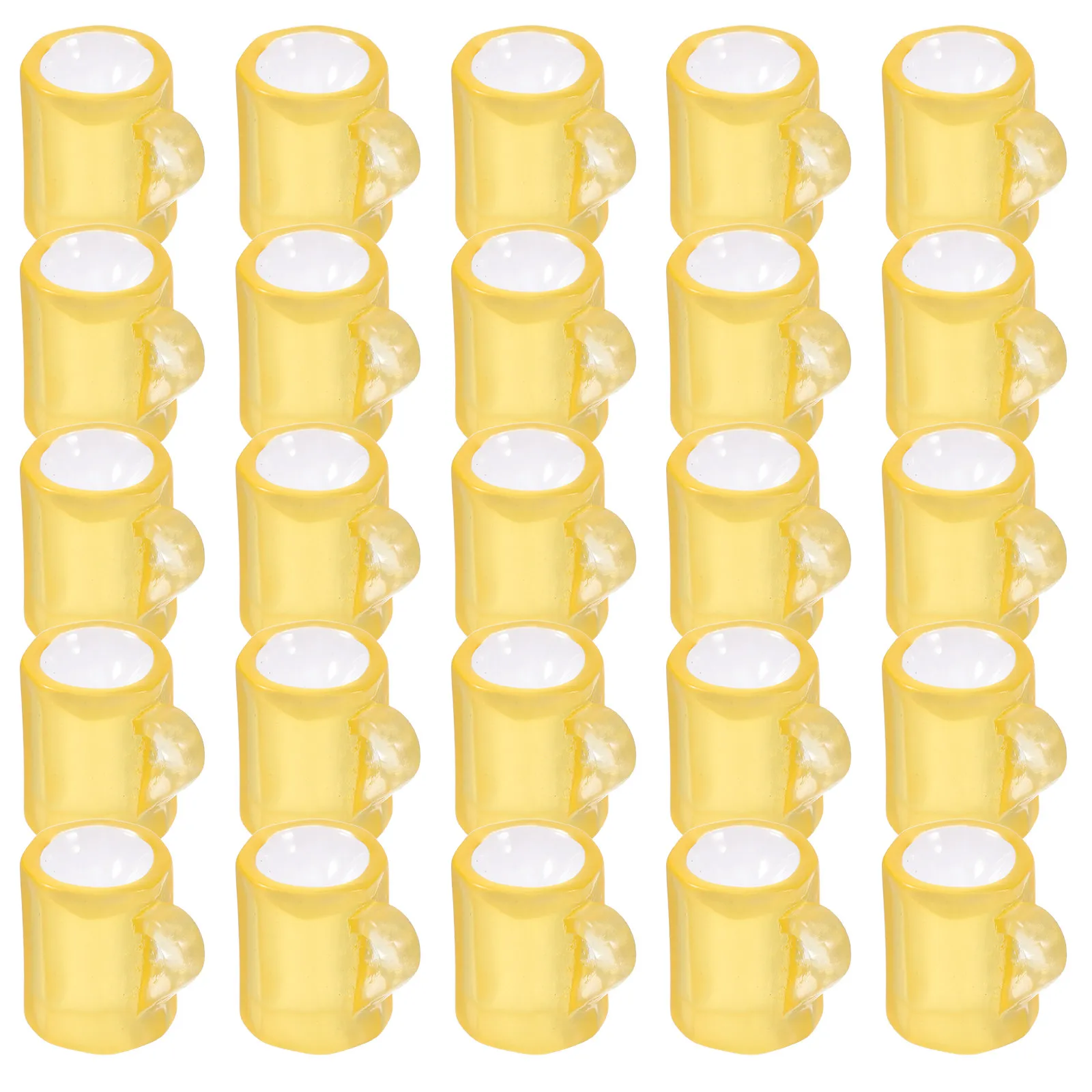 

20Pcs Miniature Beer Cups 0.59x0.47inch Resin Tiny Dollhouse Accessories Long-Lasting Mini Mugs Accessories