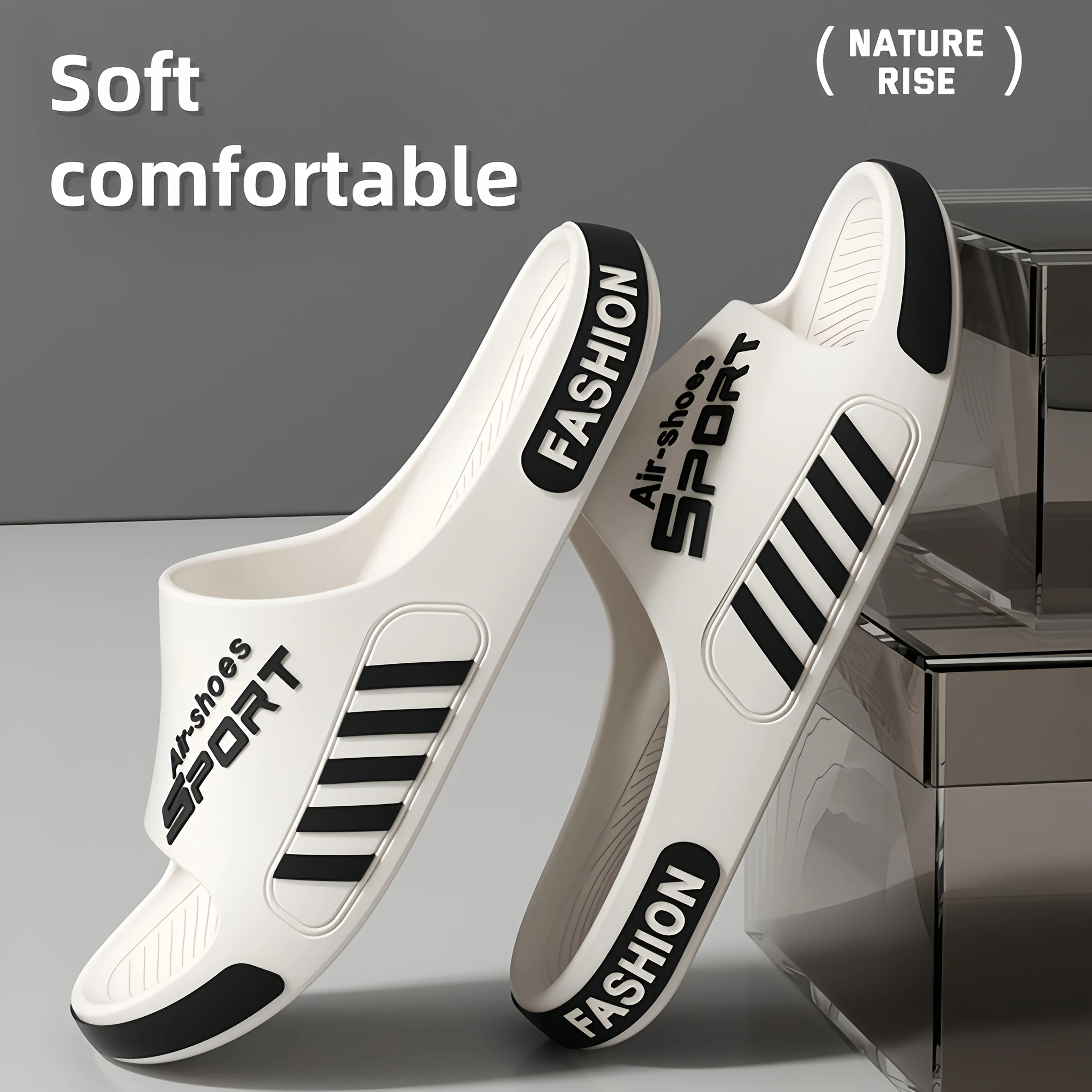 Women's Sport Style Outdoor Slippers Anti-Slip Lightweight Suitable for Home And Outdoor Use Comfortable Footwear