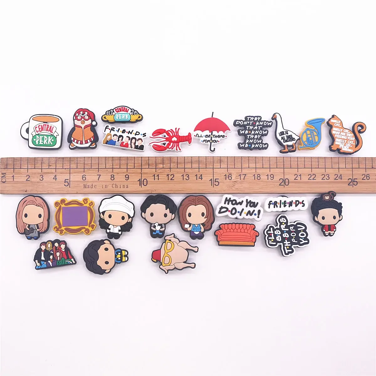 1 Pcs Old Friends Shoe Charms Accessories Garden Shoes Upper Decorations Cute Sofa Cat Lobster Goose Clogs Pins Unisex Fun Gifts image 6