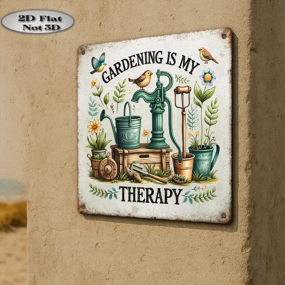 2D Metal Tin Sign, Vintage Gar - огляд і ціна Gardening Tools Vintage