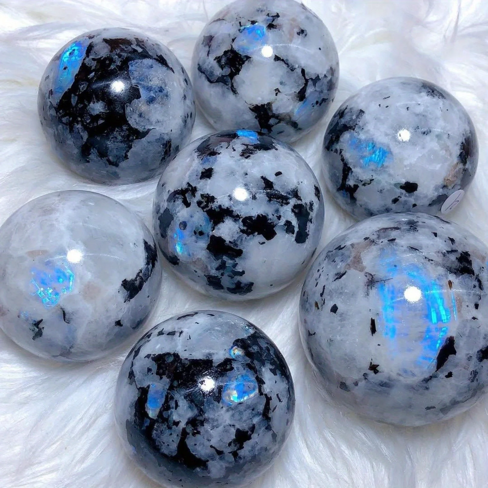 1pc Moonstone Sphere - Unique Polishing Stone Ball - Home Decoration, Festival Gifts - Perfect Gift for Crystal Collectors