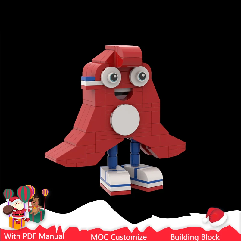 

141 PCS Hot Selling MOC Cartoon Rocket Character Model Modular Building Blocks Kids Assembly Display Toys Festival Surprise Gift