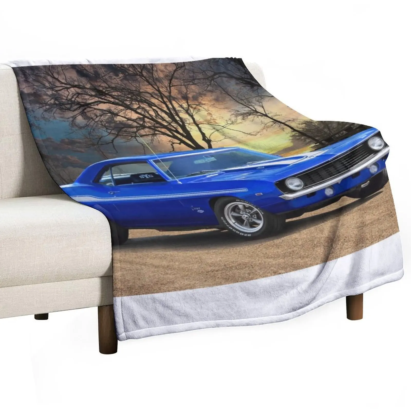 Manta de felpa suave con diseño de Yenko Camaro 427 de 1969, como regalo de inauguración de casa