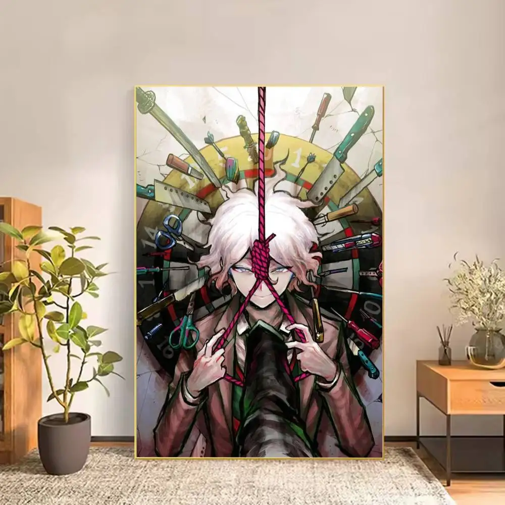 Danganronpa Game N-Nagito Komaeda Poster Versatile HD Waterproof Wall Art Self-Adhesive Decor for Any Space Ideal Gift