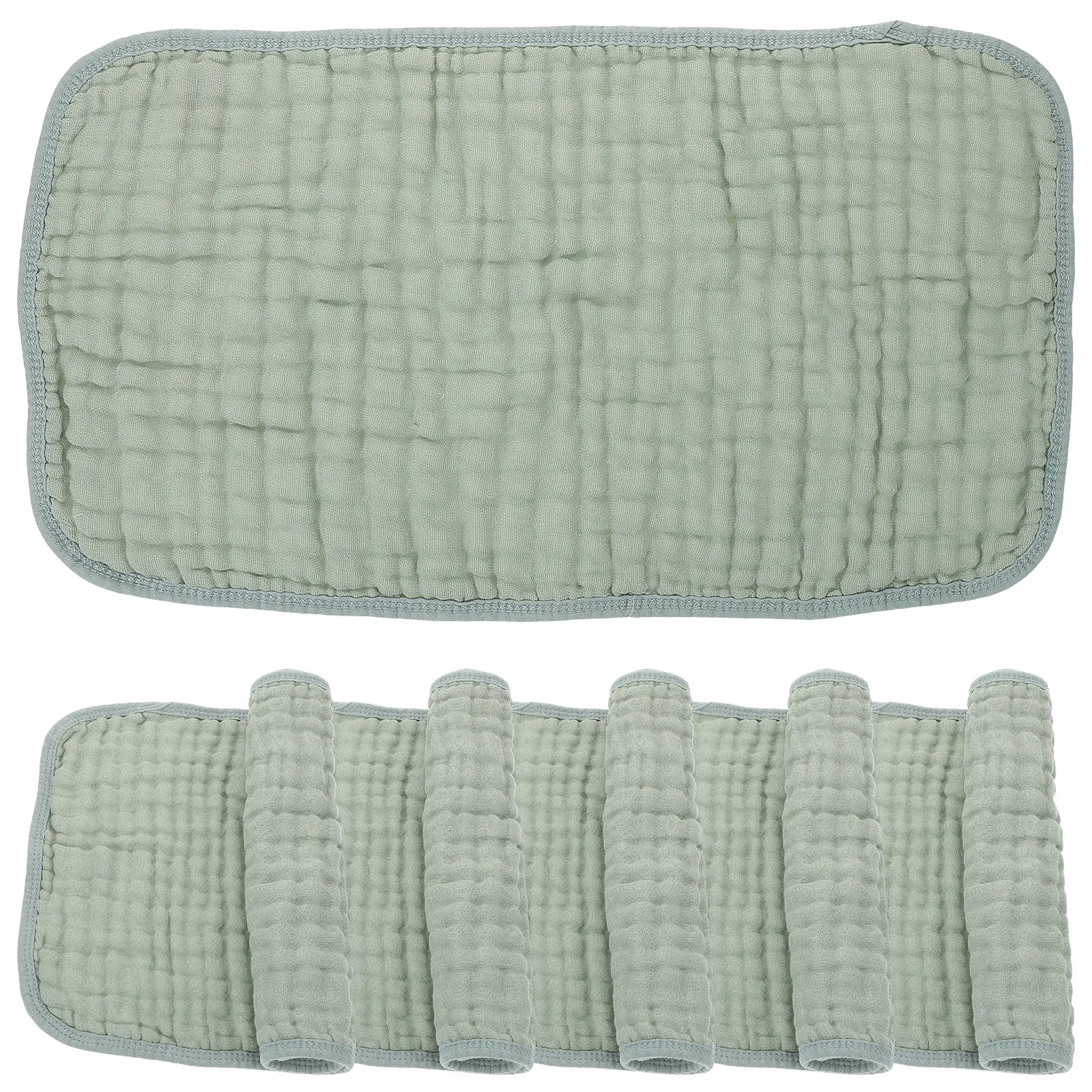

6Pcs Cotton Baby Washcloths Burp Cloths Soft Absorbent Muslin Towels Newborn Face Towels for Feeding Drooling Sweat