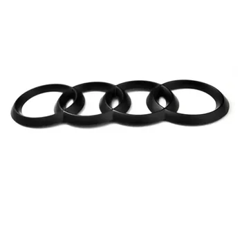 奧迪銀/黑色四環ABS材質汽車前車標及後車箱車標貼紙,適用於A3、A4、A5、A7、A2、Q3、Q5、Q8車型。 12 最佳銷售 座椅黑色標誌 - №2