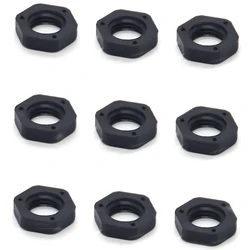 10PCS M5 M6 M8 M10 Plastic Hex Nut M12 M14 M16 Metric Thread Hexagon Black Nylon Nut M18-M63X1.5 Pitch 1.5mm/2mm