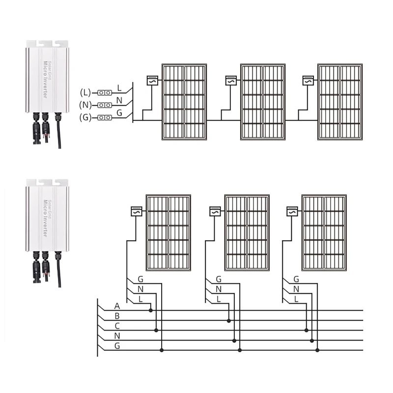 Limiter Sensor Micro Inverter for Solar Panel PV Grid Tie System 500W 600W 700W MPPT Invertor AC110V-220V Power Converter