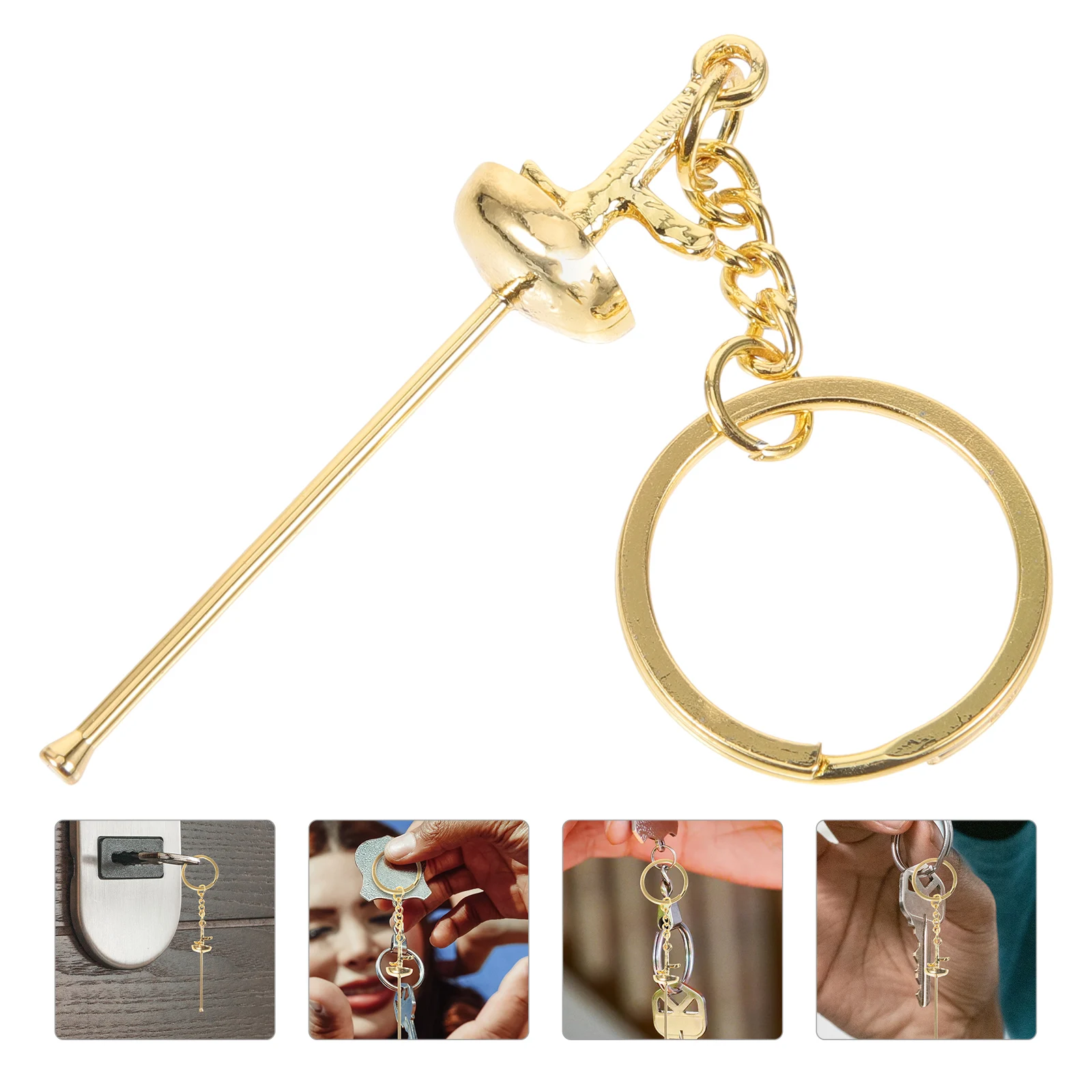 

Fencing Keychain Decoration Sports Keychains Exquisite Portable Hanging Decorative