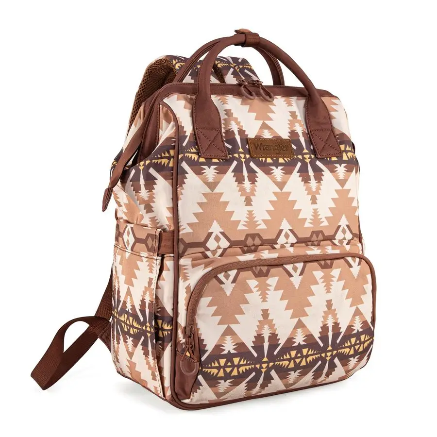 

West Wrangler Callie Diaper Bag Backpack with Stroller Straps Southwestern Multifunction Baby Travel Bag WG22109110TN