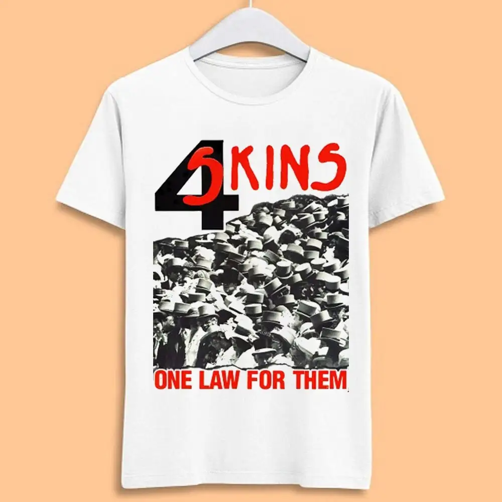 4 Skins One Law For Them Music Movie Film Meme Funny Style Top T Shirt T1630