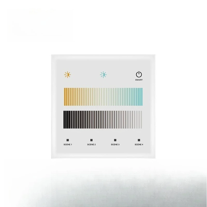 0-10V dimmer Dual color temperature 1-10V dimming color temperature Touch panel Smooth and flicker-free 256 levels