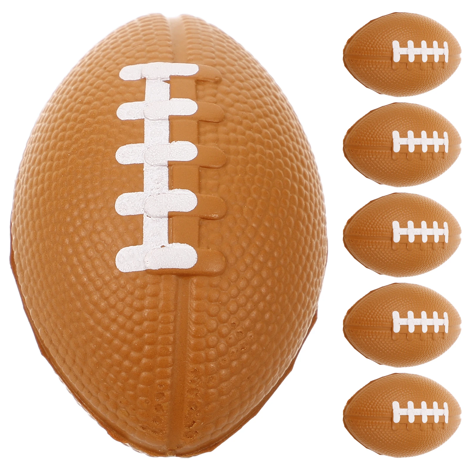 

10pcs Pressure Ball Soft Squeeze Toy Releasing Anxiety Relaxation Football Shape PU Party Favor Bag Fillers Mini