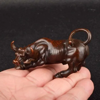 

Collection of Wangshi Copper Wall Street Zodiac Ox Fortune Entrance Home Bronze Cow Trinket Creative Ornaments