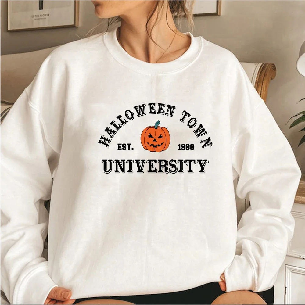 Halloween town est 1998 sweatshirts da universidade outono hoodies moletom com capuz abóbora camisola do dia das bruxas